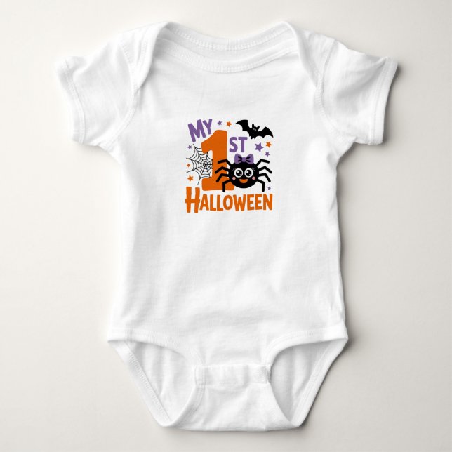 Mein 1. Halloween Baby Strampler (Vorderseite)