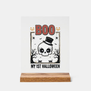 Mein 1. Halloween-Baby-Totenkopf-Vintage-Gravur-Sh Acrylschild