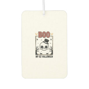 Mein 1. Halloween-Baby-Totenkopf-Vintage-Gravur-Sh Autolufterfrischer