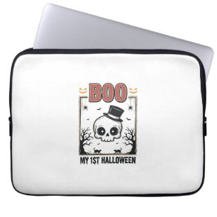 Mein 1. Halloween-Baby-Totenkopf-Vintage-Gravur-Sh Laptopschutzhülle
