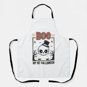 Mein 1. Halloween-Baby-Totenkopf-Vintage-Gravur-Sh Schürze