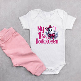 Mein 1. Halloween Funny Outfit Niedlich Baby Girl Strampler