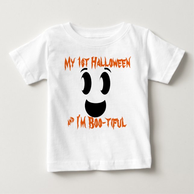 Mein 1. Halloween-Geist Baby T-shirt (Vorderseite)