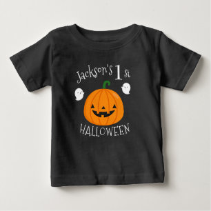 Mein 1. Halloween Ghost Pumpkin Personalisiert Baby T-shirt