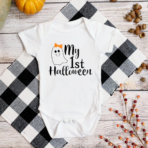 Mein 1. Halloween Niedliches Girl Baby Strampler
