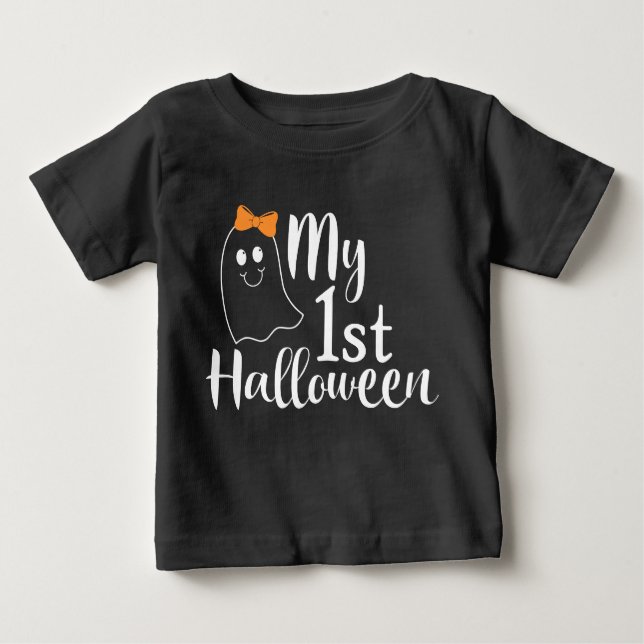 Mein 1. Halloween Niedliches Girl Baby T-shirt (Vorderseite)