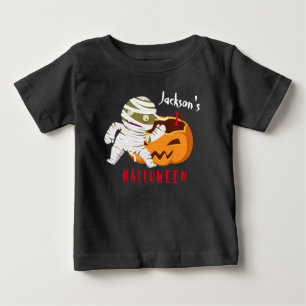Mein 1. Halloween Pumpkin Ghost Personalisiert Baby T-shirt