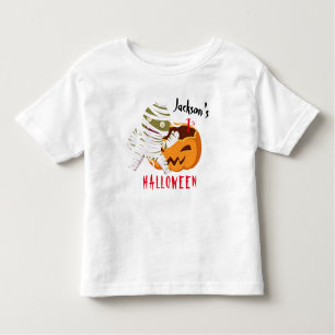 Mein 1. Halloween Pumpkin Ghost Personalisiert Kleinkind T-shirt