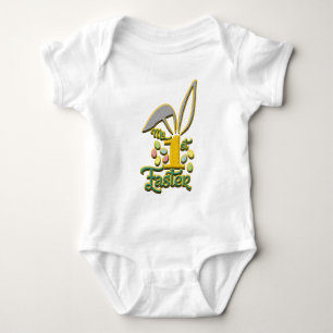 Mein 1. Osterbaby Unisex White Bodysuit - Ostern Baby Strampler