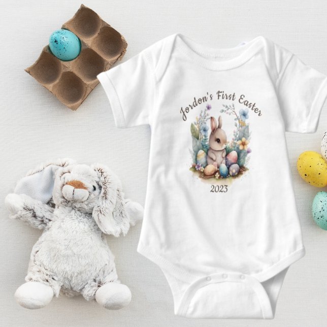 Mein 1. Osterhasen Niedliches Geschenk für Personi Baby Strampler (Von Creator hochgeladen)