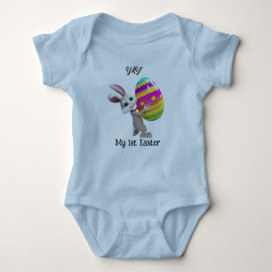 Mein 1. Ostersonne mit einem Ei-Baby-Bodysuit Baby Strampler