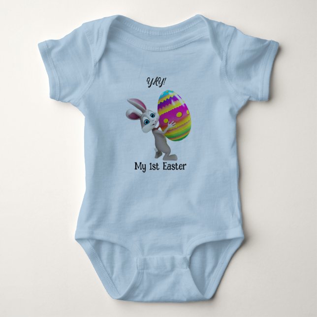 Mein 1. Ostersonne mit einem Ei-Baby-Bodysuit Baby Strampler (Vorderseite)