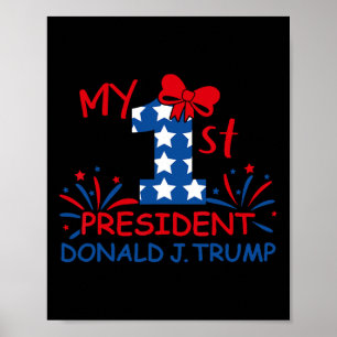 Mein 1. Präsident Donald Trump Poster