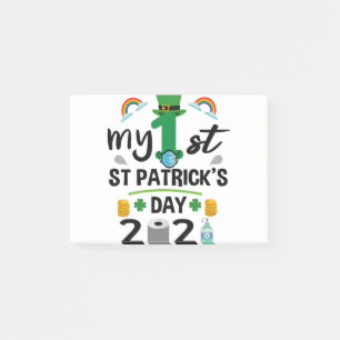 Mein 1. St. Patricks Day 2021 Outfit Baby Post-it Klebezettel