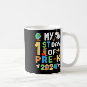 Mein 1. Tag im Vorschuljahr 2024 Erster Tag zurück Kaffeetasse