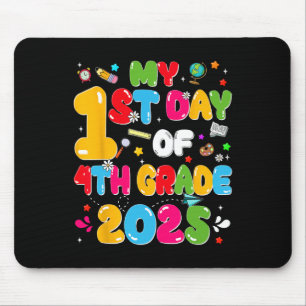 Mein 1. Tag in der 4. Klasse 2025 Zurück zur Schul Mousepad