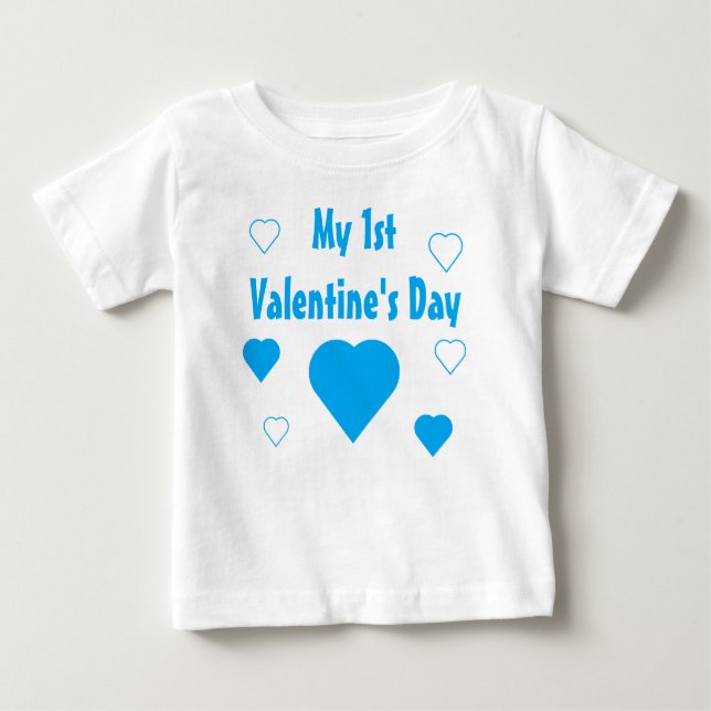 Mein 1. Valentinstag Baby T-shirt (Vorderseite)