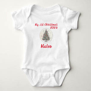 Mein 1. Weihnachten 2024, Weihnachtsgeschenk, Unis Baby Strampler