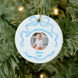 Mein 1. Weihnachten Ornament für Baby, Junge