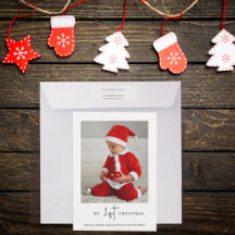 Mein 1. Weihnachts-Single-Foto | Modern Minimalist