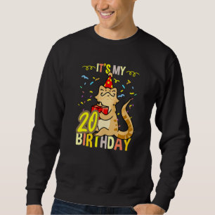 Mein 20. Geburtstag Bartdrache Sweatshirt