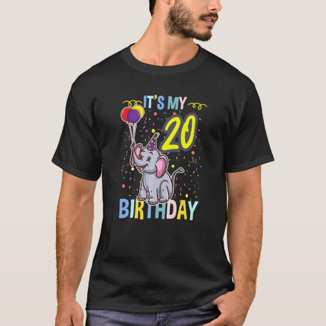 Mein 20. Geburtstag T-Shirt (Vorderseite)