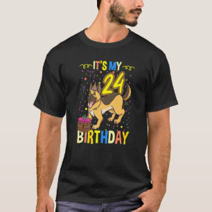 Mein 24. Geburtstag deutscher Hirte T-Shirt