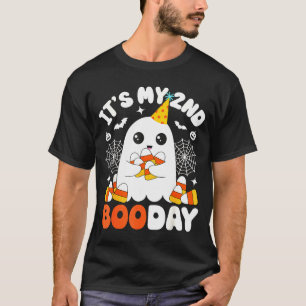 Mein 2. Boo-Tag, Lustiger Halloween-Geist 2. Gebur T-Shirt