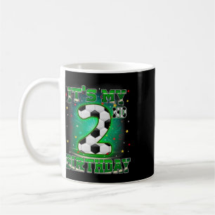 Mein 2. Geburtstag Jungen Fußball 2 Jahre alte Par Kaffeetasse