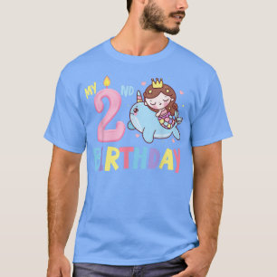 Mein 2. Geburtstag Magisches Einhorn Kinder Niedli T-Shirt