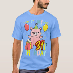 Mein 31. Geburtstag Schwein für Schweinefleisch T-Shirt