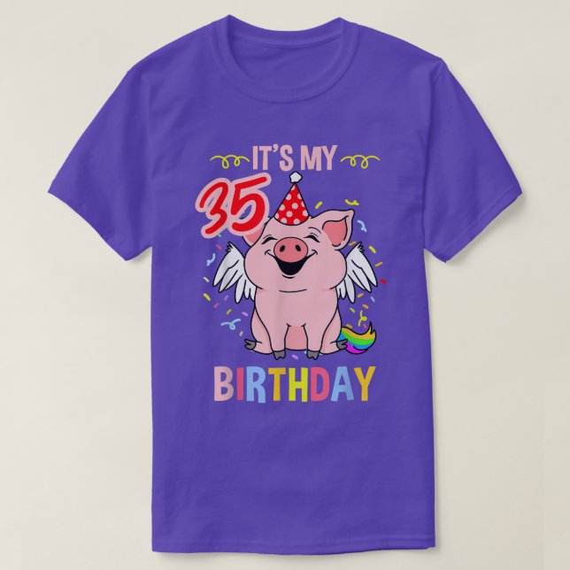 Mein 35. Geburtstag T-Shirt (Design vorne)