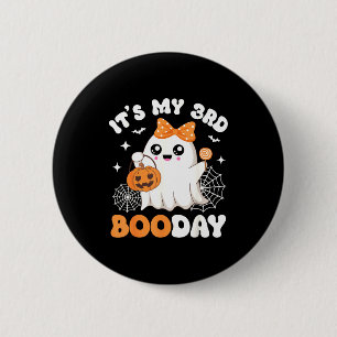 Mein 3. Boo-Tag, Lustiger Halloween-Geist 3. Gebur Button
