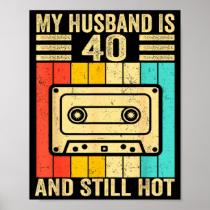 Mein 40. Geburtstag Ehemann Ehemann 40 Poster