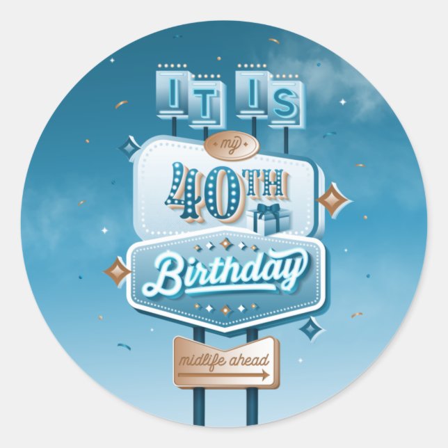 Mein 40. Geburtstag / Stickers (Vorderseite)