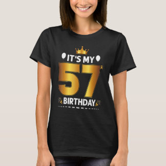 Mein 57 Geburtstag, 57. Geburtstag, 57 Jahre alt T-Shirt
