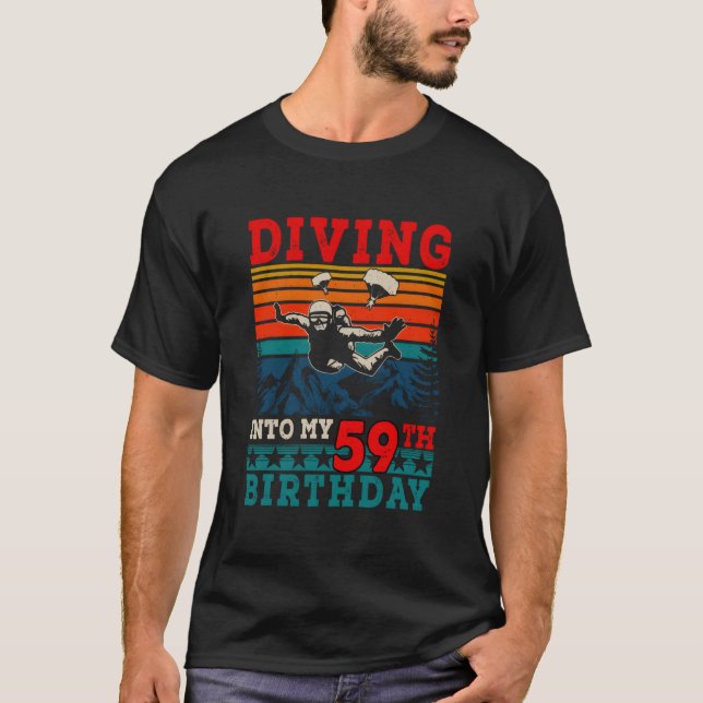 Mein 59. Fallschirmsprung T-Shirt (Vorderseite)