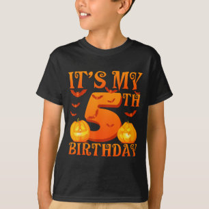 Mein 5. Geburtstag Kürbisse 5 Jahre Alt Halloween T-Shirt