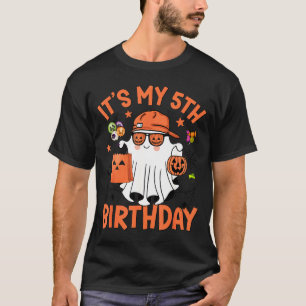Mein 5. Geburtstag Lustiger Halloween Spuk Geist 5 T-Shirt
