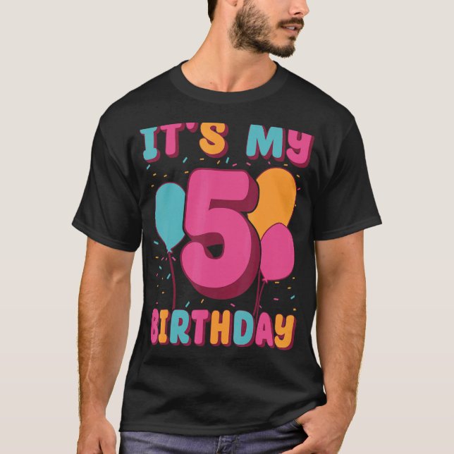 Mein 5. Geburtstag T-Shirt (Vorderseite)