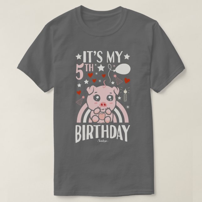 Mein 5. Geburtstag T-Shirt (Design vorne)