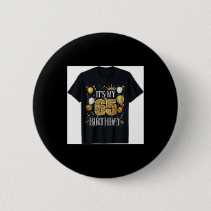 Mein 65. Geburtstag Happy 1958 Geburtstags-T-Shirt Button
