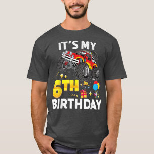 Mein 6. Geburtstag 6 Jahre alter Monsterwagen L T-Shirt