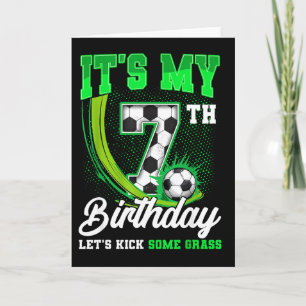 Mein 7. Fußball-Geburtstag Junge Lustig 7 Jahre Al Karte