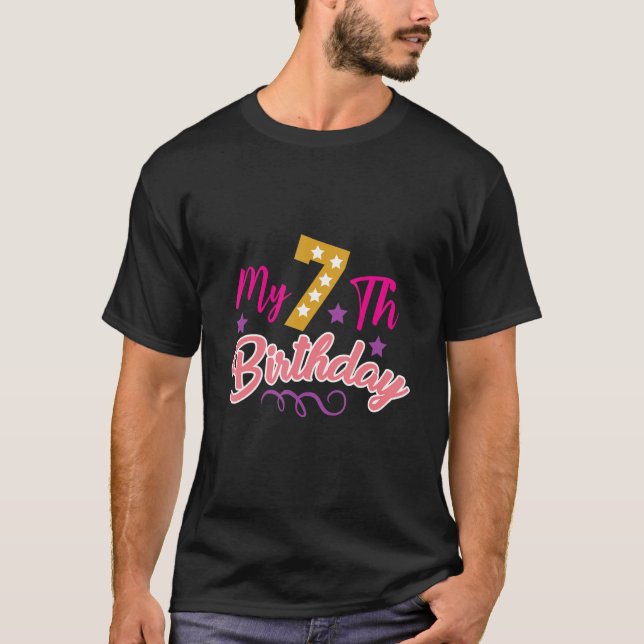 Mein 7. Geburtstag T-Shirt (Vorderseite)