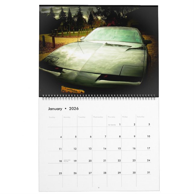 Mein 85 Pontiac Firebird Kalender (Jan 2026)