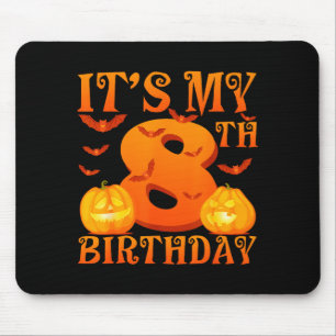 Mein 8. Geburtstag Kürbisse 8 Jahre Alt Halloween Mousepad