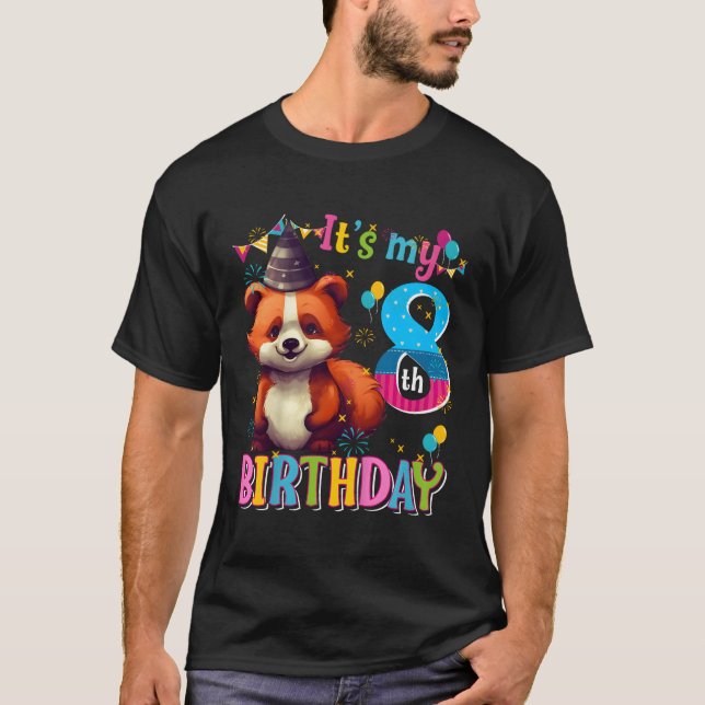 Mein 8. Roter Panda T-Shirt (Vorderseite)