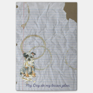 Mein ACD aß meinen Unterrichtsplan Post-it Klebezettel