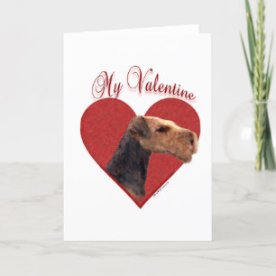 Mein Airedale Terrier Valentine Feiertagskarte
